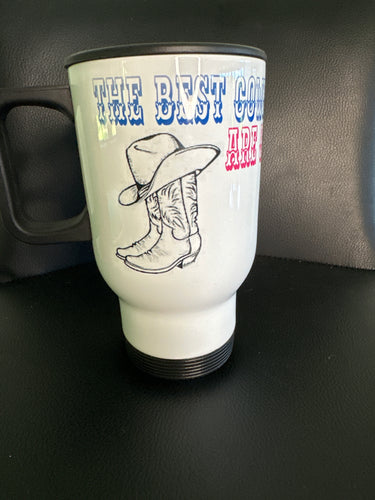 The best Cowboys are girls travel mug