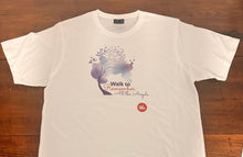 White walk to remember for red nose australia tshirt with personalisation